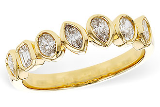 D329-88360: LDS DIA WED RG .62 TW FANCY CUT DIAS