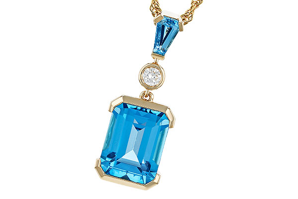 D329-89224: NECKLACE 3.05 BLUE TOPAZ TW 3.10 TGW