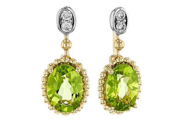 D329-89251: EARR 1.36 TW PERIDOT 1.42 TGW (7x5MM OV)