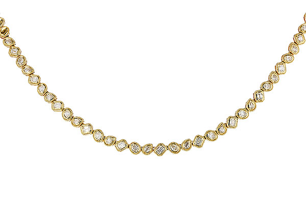 D329-89260: NECKLACE 2.25 TW FANCY CUT DIAS (17.25")