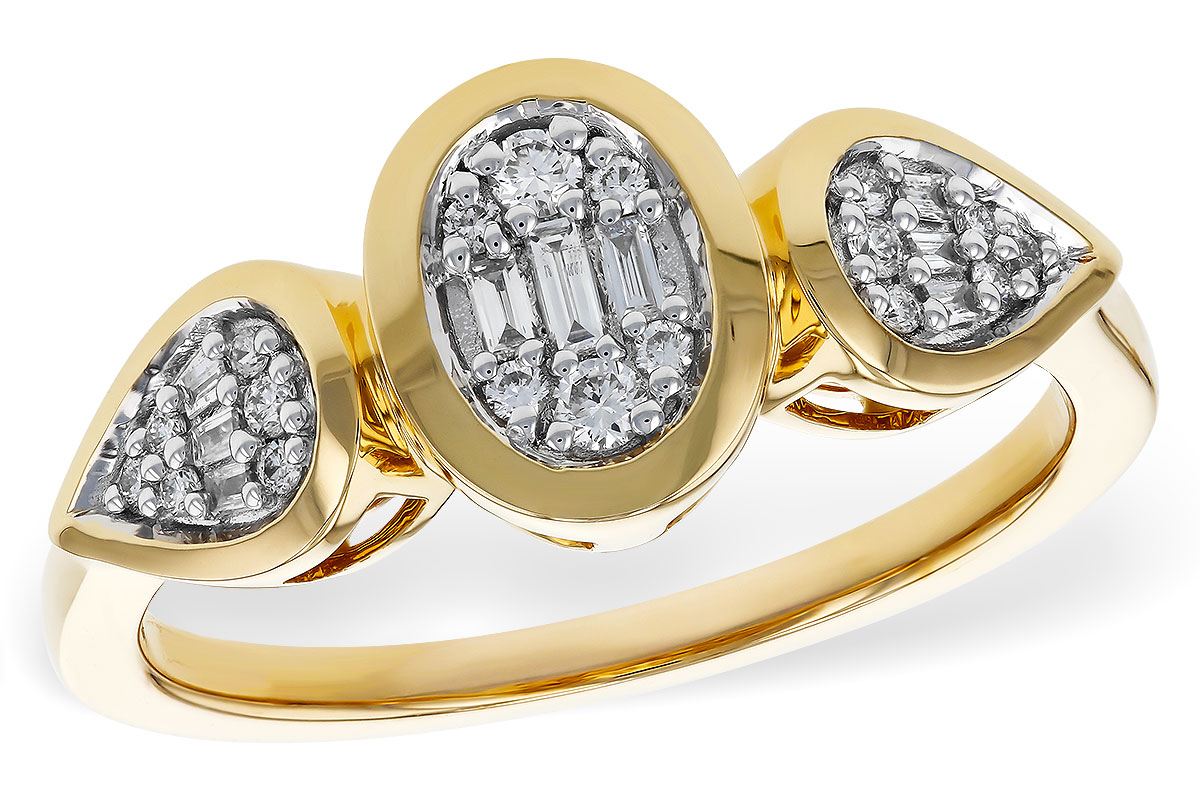 D329-90160: LDS DIA RG .07 TW BAGUETTE .17 TW