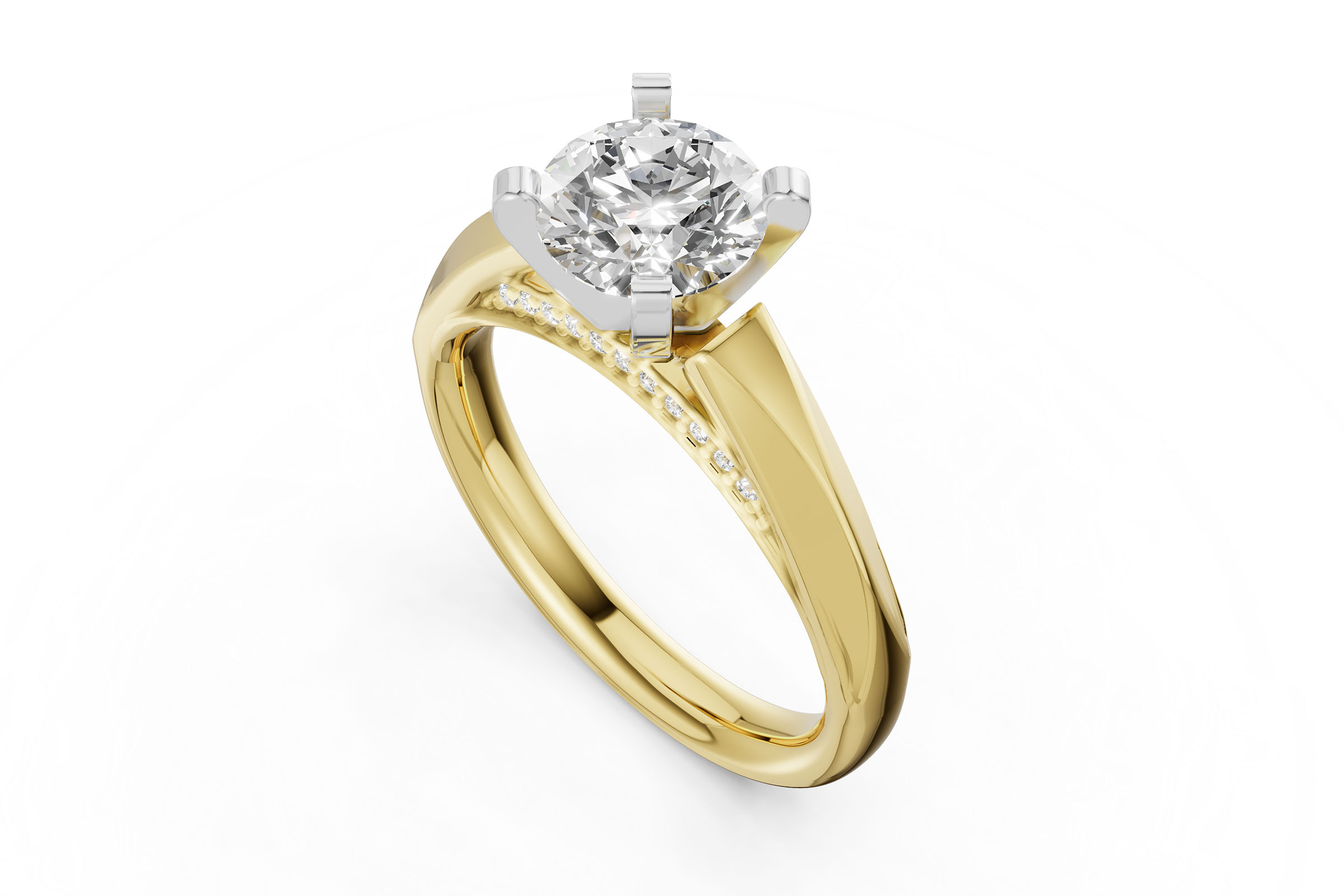 D330-73733: LDS SEMI DIA RG .08 TW