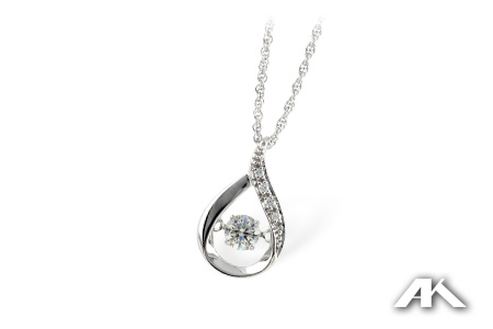 E242-58278: NECKLACE .19 TW