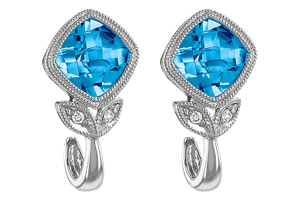 E242-61069: EARR 2.12 BLUE TOPAZ 2.14 TGW