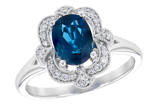 E328-06487: LDS RG 1.35 LONDON BLUE TOPAZ 1.50 TGW