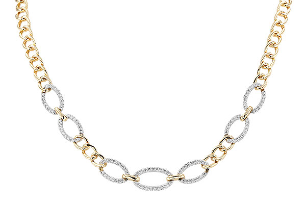 E328-92860: NECKLACE 1.12 TW (17")(INCLUDES BAR LINKS)