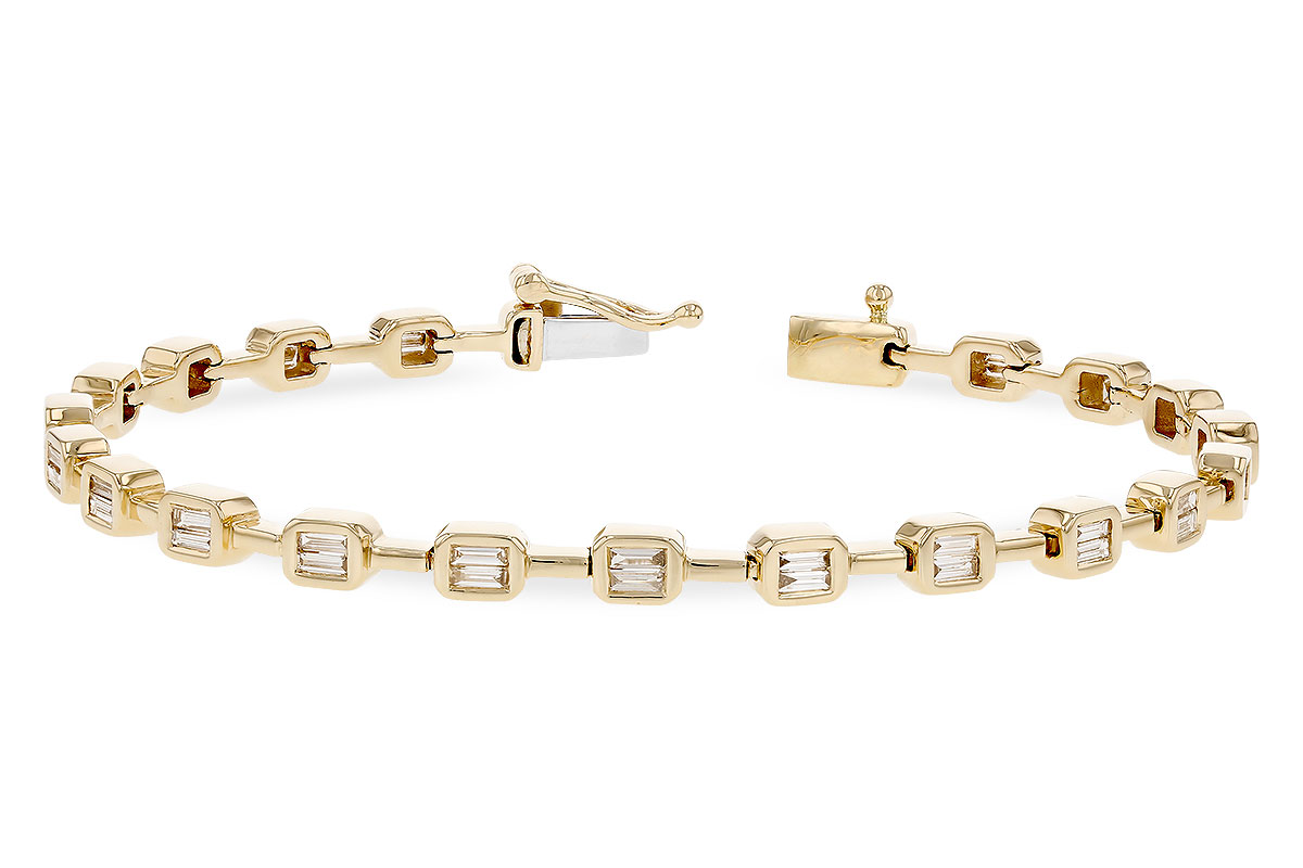 E328-95587: BRACELET .90 TW BAGUETTE