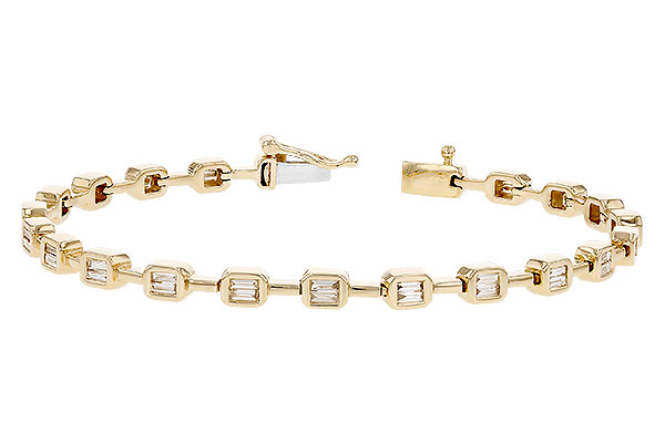 E328-95587: BRACELET .90 TW BAGUETTE