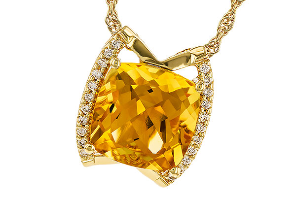E328-95633: NECKLACE 3.74 CITRINE 3.85 TGW (10MM CIT)