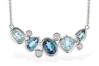 E328-96469: NECK 2.57 BLUE TOPAZ TW 2.72 TGW (18")