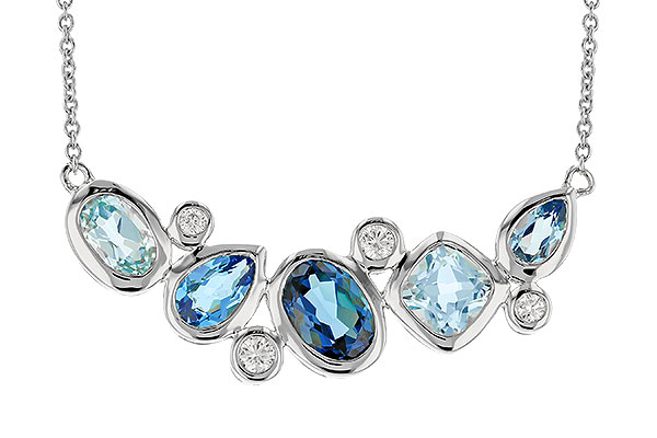 E328-96469: NECK 2.57 BLUE TOPAZ TW 2.72 TGW (18 INCHES)