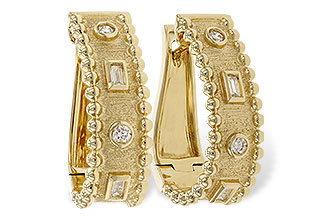 E328-97415: EARRINGS .09 BAG .18 TW