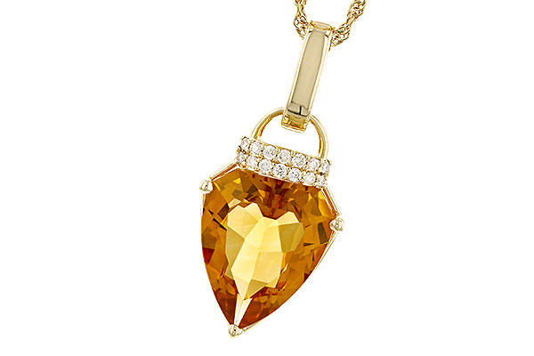 E328-97442: NECKLACE 3.12 CITRINE 3.18 TGW (12x10MM CIT)