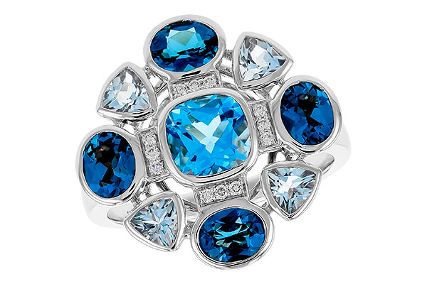 E329-84651: LDS RG 3.19 TW BLUE TOPAZ 3.25 TGW