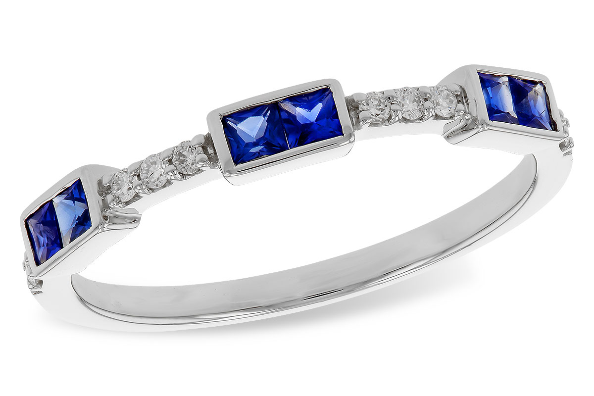 E329-85633: LDS WED RG .36 SAPPHIRE .43 TGW