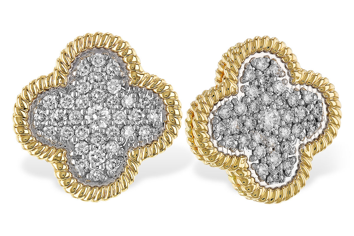 E329-86515: EARRINGS .50 TW