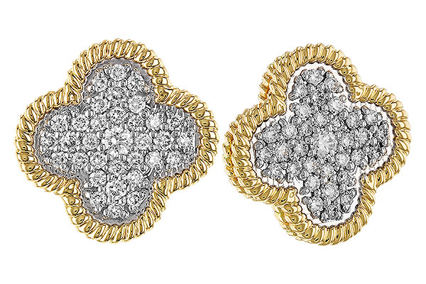 E329-86515: EARRINGS .50 TW