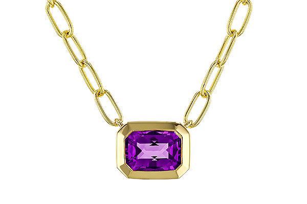 E329-87442: NECKLACE .82 AMETHYST (18")