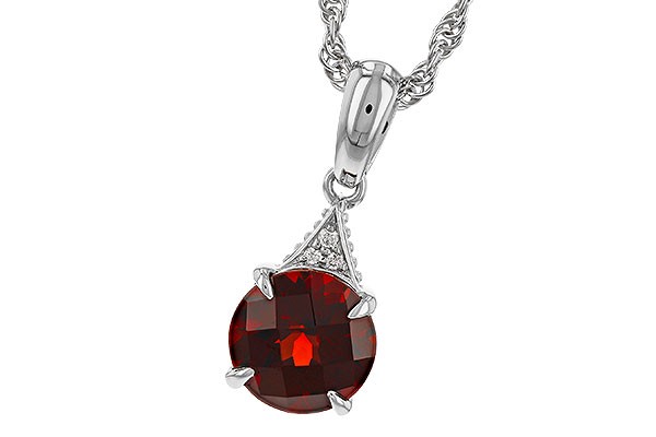 E329-88296: NECK 1.46 GARNET 1.47 TGW (7MM RD)