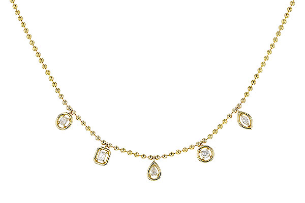 E329-89242: NECKLACE .50 TW FANCY CUT DIAS (18")