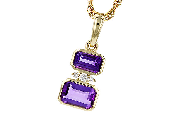 E329-90124: NECK .72 TW AMETHYST .75 TGW