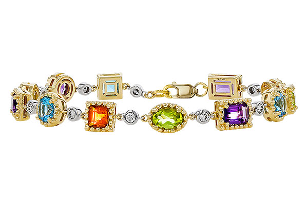 E329-90133: BRACELET 4.63 SEMI-PREC (AMY,BT,CIT,PER) 5.05 TGW