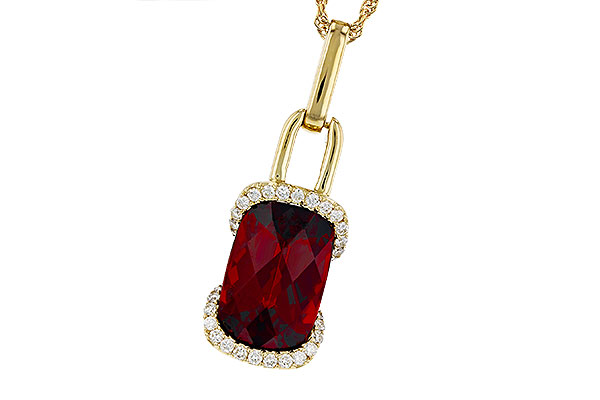 E330-72851: NECK 4.30 GARNET 4.45 TGW (12x8MM GAR)