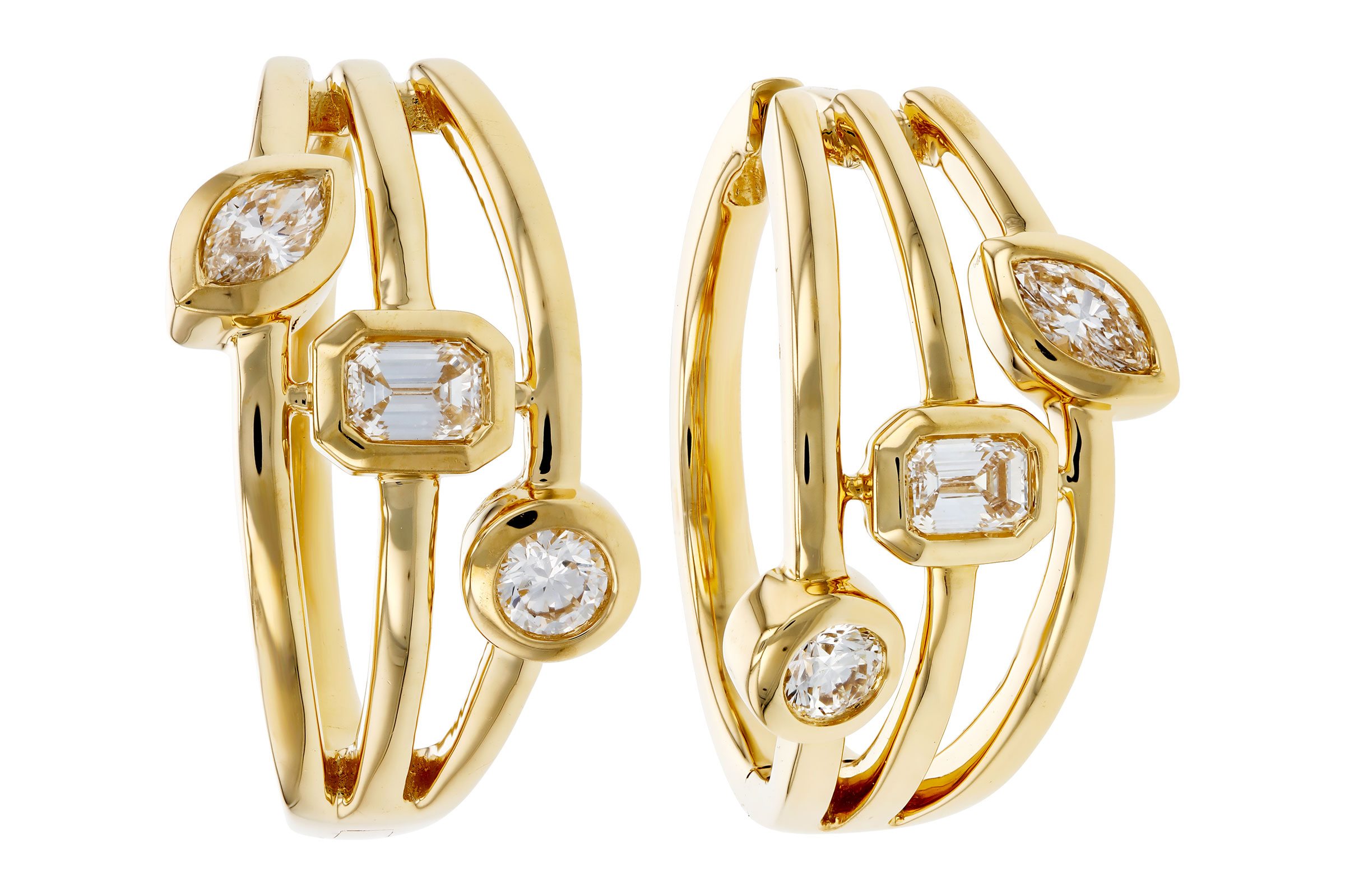 E330-73787: EARRINGS .45 TW (BR/EC/MQ)