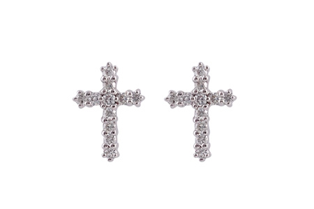 F055-34696: EARRINGS .15 TW