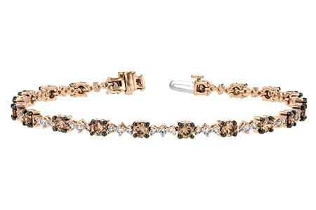 F243-51042: BRACELET 3.05 BROWN DIA 4.10 TW