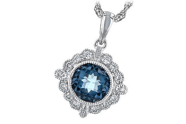 F244-39233: NECK .98 BLUE TOPAZ 1.10 TGW