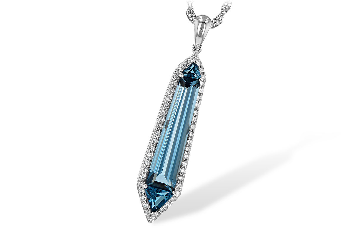 F245-27424: NECK 3.47 LONDON BLUE TOPAZ 3.70 TGW