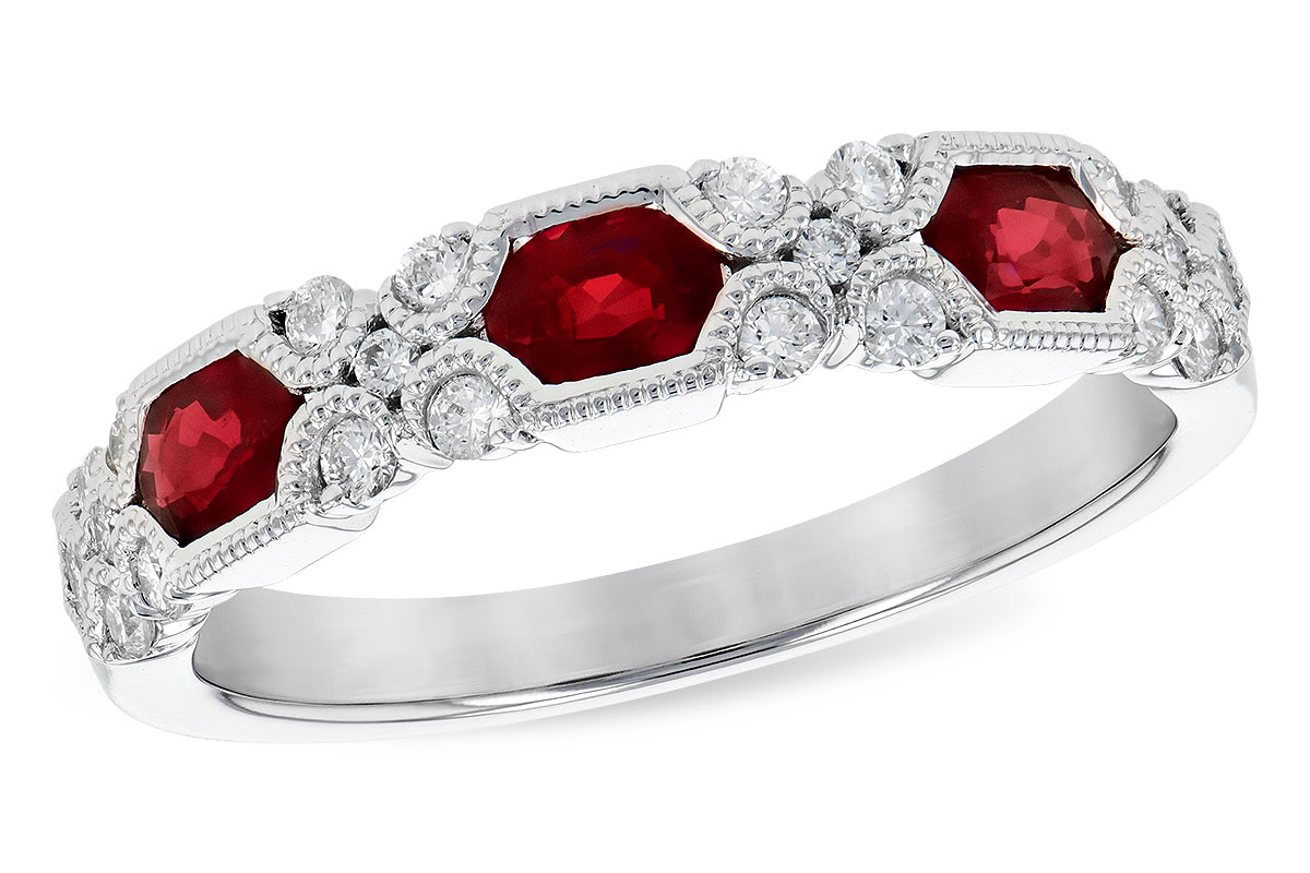 F328-03742: LDS WED RG .74 RUBY 1.00 TGW (4x3MM RUBY)