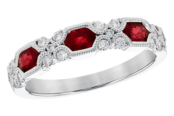 F328-03742: LDS WED RG .74 RUBY 1.00 TGW (4x3MM RUBY)