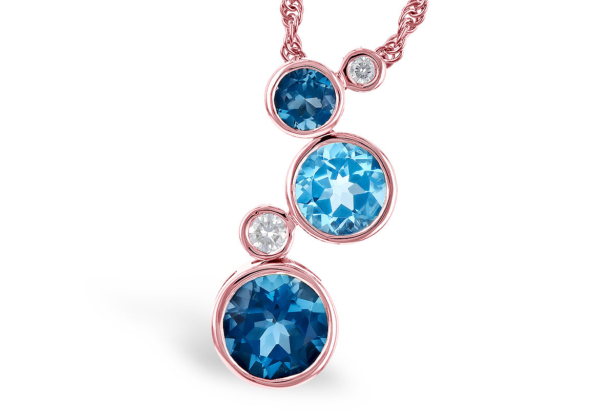 F328-06533: NECK 2.30 BLUE TOPAZ 2.40 TGW