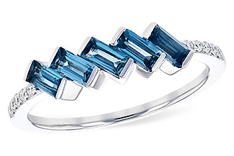F328-08333: LDS RG .75 LONDON BLUE TOPAZ .82 TGW