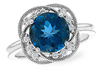 F328-93805: LDS RG 2.90 LONDON BLUE TOPAZ 3.05 TGW (9MM LBT)