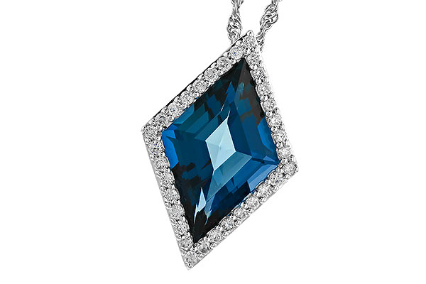 F328-97433: NECK 3.04 LONDON BLUE TOPAZ 3.20 TGW