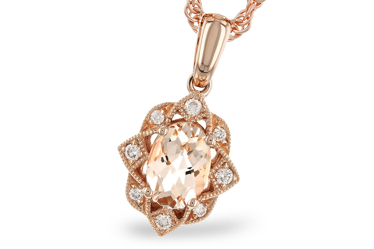 F328-97451: NECK .62 MORGANITE .70 TGW (7x5MM MORG)