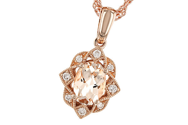 F328-97451: NECK .62 MORGANITE .70 TGW (7x5MM MORG)