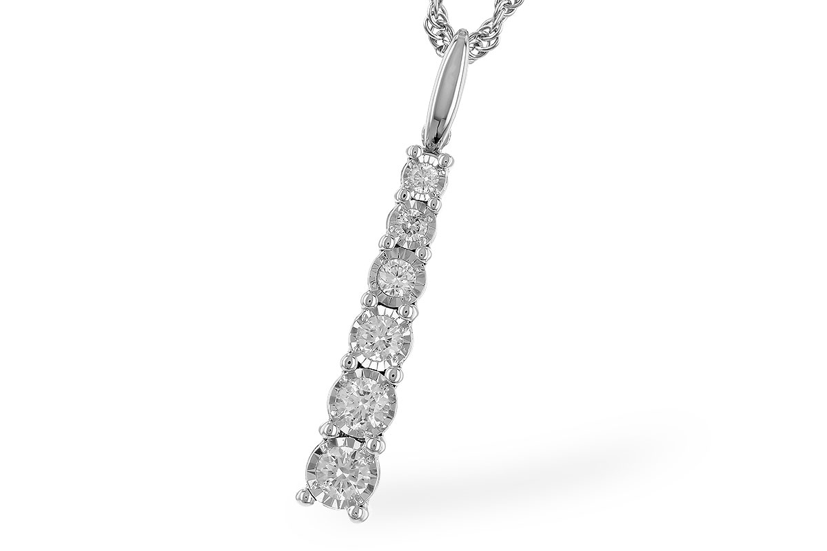 F328-99196: NECKLACE .25 TW