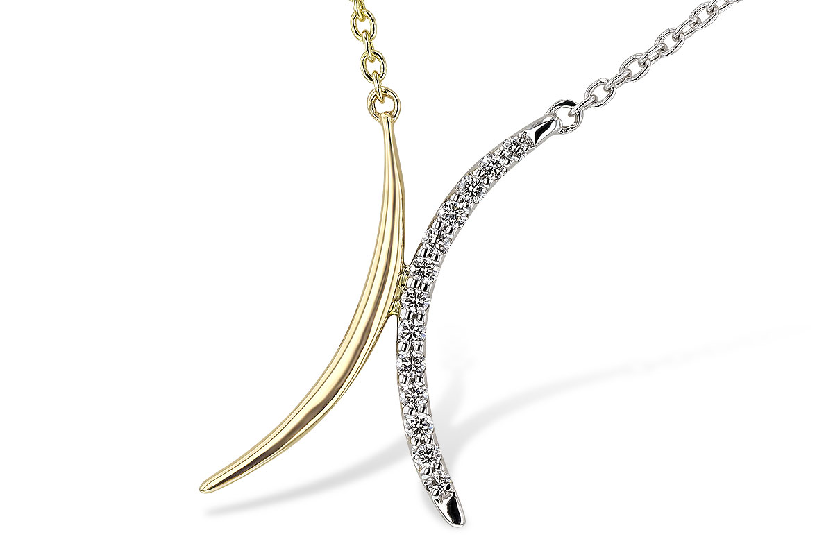 F329-81942: NECKLACE .14 TW (18")