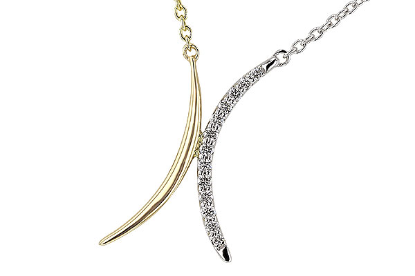 F329-81942: NECKLACE .14 TW (18")