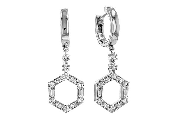 F329-82842: EARRINGS .23 BAG .60 TW