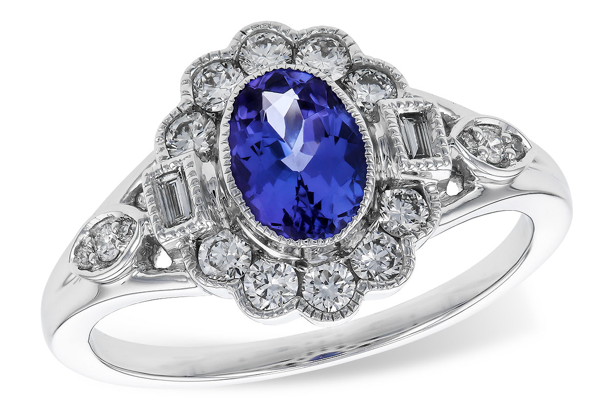 F329-82878: LDS RG .80 TANZANITE 1.20 TGW (7x5MM OV)