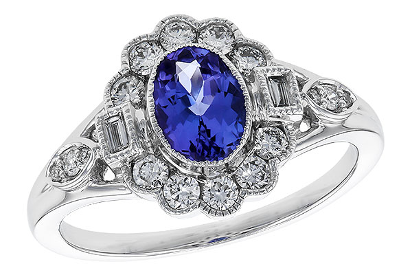 F329-82878: LDS RG .80 TANZANITE 1.20 TGW (7x5MM OV)