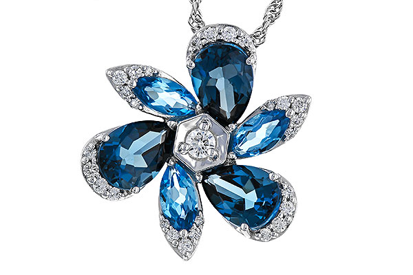 F329-85578: NECKLACE 3.03 BLUE TOPAZ 3.22 TGW