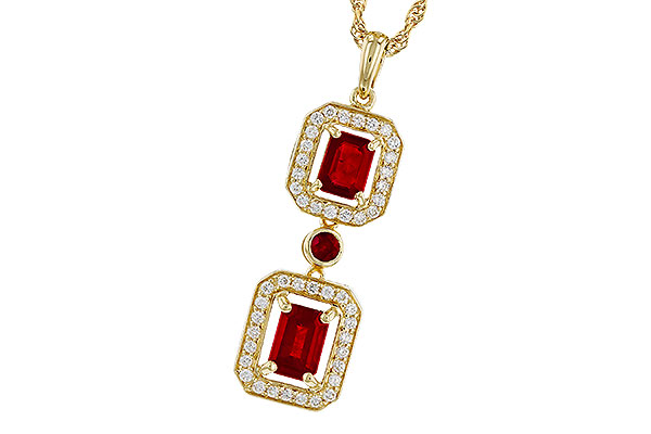 F329-85633: NECK 1.22 TW RUBY 1.43 TGW