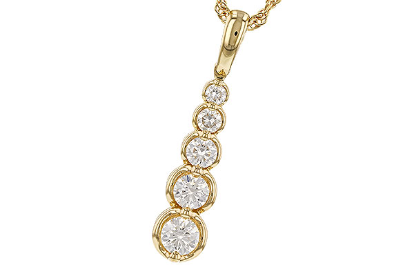 F329-87405: NECKLACE .50 TW