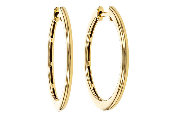 F329-89205: GOLD EARRINGS (24MM)